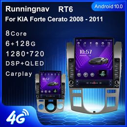 9.7 "nouveau Android pour KIA Forte Cerato 2008-2011 Tesla Type voiture DVD Radio multimédia lecteur vidéo Navigation GPS RDS pas de Dvd CarPlay Android Auto commande au volant