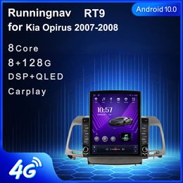 9.7 "Nuevo Android para Kia Opirus 2007-2008 Tipo Tesla Radio DVD para automóvil Reproductor de video multimedia Navegación GPS RDS Sin DVD CarPlay Android Control automático del volante