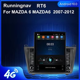 9.7 "Nieuwe Android Voor Mazda 6 Ruiyi Ultra 2008-2012 Tesla Type Auto DVD Radio Multimedia Video Player Navigatie GPS RDS Geen Dvd CarPlay Android Auto Stuurbediening