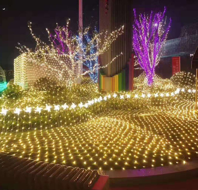 9.8ft x 6.6ft LED -str￤ngar Anslutningsbara n￤tstr￤ngar lampor 8 l￤gen med l￥g sp￤nningsn￤t fairy jul jul