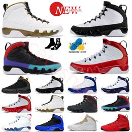 9 9s Jumpman Zapatillas de baloncesto Fire Red Men unc Chile Red Multi Olive University Gold Blue Barons Partícula Gris Bred Patent Space Jam Dark Charcoal Zapatillas de deporte