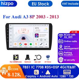 9 ''AI Systeem 2din Android Auto Radio Multimedia Video Player voor Audi A3 8 P 2003-2011 S3 RS3 Sportback GPS Carplay Auto 4G RDS