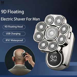 Kit de aseo múltiple con 9 cuchillas, Afeitadora eléctrica con pantalla Digital, recortadora de pelo, afeitadora eléctrica para Barba, máquina de afeitar seca y húmeda para hombres 240115