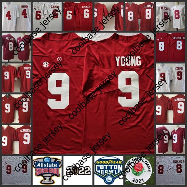 9 Maillots Bryce Young 4 T.J. Yeldon 6 Maillot DeVonta Smith 6 Blake Sims 8 Julio Jones 8 John Metchie III 9 Amari Cooper 9 Bo Scarbrough 2022