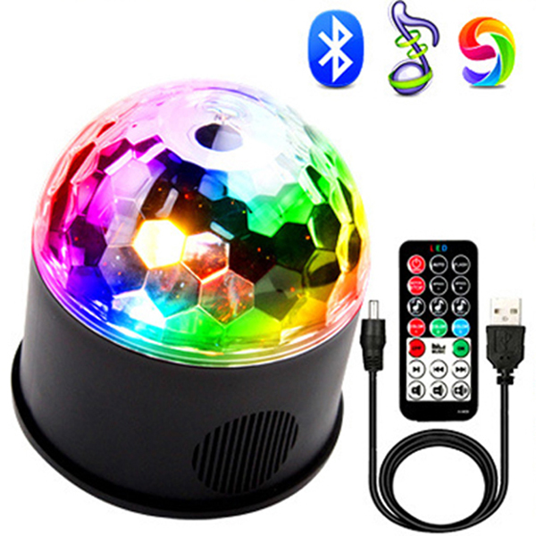 9-color crystal ball disco lamp LED colorful projecter night light Bluetooth music KTV bar DJ party stage light