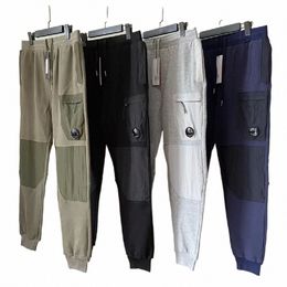 9 Color Diagal Fleece Pantalones de servicio mixto Pantal de bolsillo Pantal de bolsillo Men al aire libre Pantalones tácticos Tamaño de chándal suelto M-XXL CP F7ML#