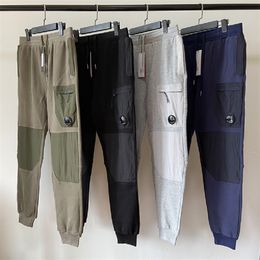 9 Color Diagonal Pantalones de servicio de vellón mixtos Pantal de bolsillo Men de bolsillo Al aire libre Pantalones tácticos Tamaño de chándal suelto M-XXL CP