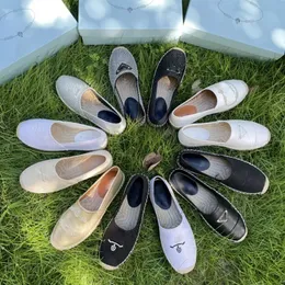 9 couleurs luxe décontractée chaussures de femmes espadrilles designers d'été dames plage plate à moitié pantoufles de mode femme mobile pêcheur toile chaussure pra taille 35-42