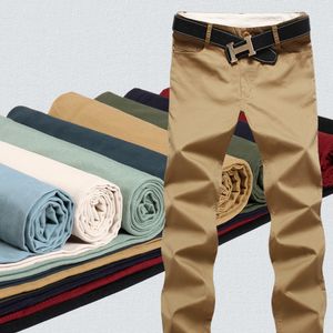 9 couleur taille 29-44 coton hommes pantalons joggeurs classiques hommes haute qualité pantalons décontractés vêtements pour hommes noir kaki pantalon livraison gratuite