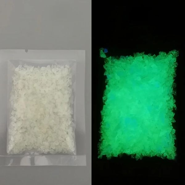 9 couleurs 10g DIY Fluorescent Super Lumineux Particules brillants Pigment dans la poudre de sable foncé Brinf Bright Gravel Noctilucent