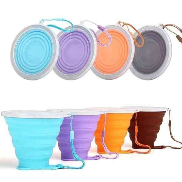 9 couleurs 270 ml tasse de voyage en silicone