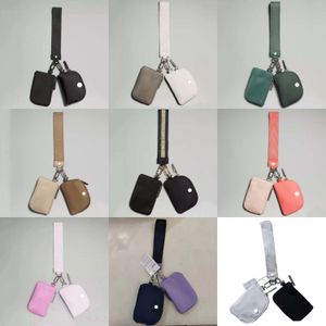 9 couleurs LL Yoga porte-clés sac de carte sac de rangement de poignet