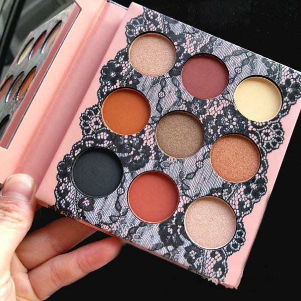 9 Couleurs Mat Palette De Fard À Paupières Fumé Ombres À Paupières Cosmétiques Imperméables Beauté Poudre De Poudre Des Yeux Maquillage Outils