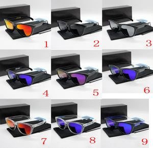 9 kleuren gepolariseerde kikkers skins zonnebril TR90 frame UV400 glazen cylcing bryear5126532