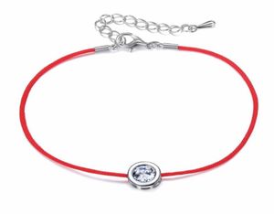 9 kleuren Rood Touw Armband Ronde 6mm Kubieke Zirkoon Charm Vriendschap Armbanden Armbanden voor Vrouwen Bruiloft Sieraden Gift1600902