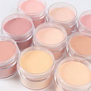 9 colores/set Nude Acrylic Powder Extension Builder Diseño Diseño Grabado Patrón Dipping Powder Gel Suministros de uñas Profesionales 231227