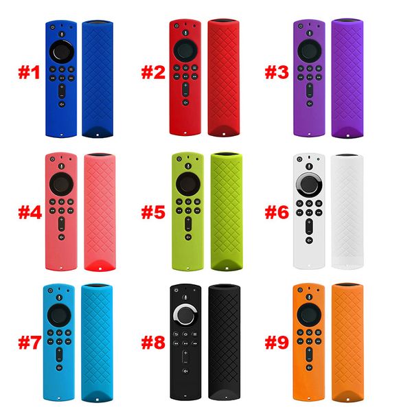 9 couleurs coque en silicone pour Amazon Fire TV Stick 4K TV 5.6 pouces télécommande housse de protection peau coque protecteur