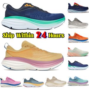 9 Designer Clifton Running Shoes Men Femmes Bondi 8 Sneakers One Womens Anthracite Randonnée Chaussure Breathable Mens Basketball Sneaker Outdoor Sports Trainers Taille 36-45