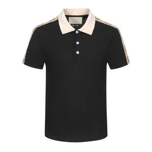 #9 Mode Heren T-Shirts Heren POLO Korte Mouw Ademende Tops Tees Brief Patroon Print Mannen Vrouwen Zomer T-shirts Plus size heren poloshirt 68