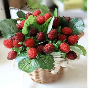 Livraison gratuite 9 fruits décoration fleur artificielle fruits palette fraise photo accessoires plante artificielle décoration panier vase