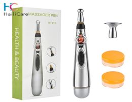 9 vitesses stylo d'acupuncture électronique soulagement de la douleur thérapie masseur stylo Gel méridien soins de santé Massage du cou corps Relax CX2007204711178