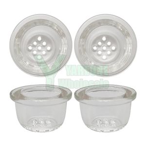 Bol en verre de remplacement à 9 trous pour tuyaux en silicone Bols à écran en verre borosilicate S'adaptant parfaitement à la plupart des tuyaux de tabac à fumer en caoutchouc YAREONE Vente en gros