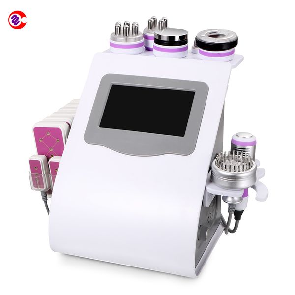 9 EN 1 40K Cavitación ultrasónica RF Máquina de belleza actual PhotonMicro de vacío para quemar grasa