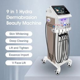 9 in 1 Diamond Peeling en h2o2 Hydro Water Jet Aqua Facial Facials Care Microdermabrasie Hydro Dermabrasion Machine
