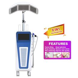 9 en 1 Hydrafacy peau du visage Microdermabrasion Hydrafacials Machine soin oxygène Jet d'eau Spa avec 2 ans de garantie