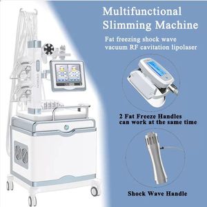 9 In 1 multifunctionele cryolipolisis lichaam afslankelen laser cavitatie huid aanscherpende vetreductie schokgolf rf huid strakker pijn verlichting schoonheid machine