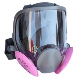 Masque à gaz de respirateur de sécurité de pulvérisation de peinture 9 en 1 identique au masque à gaz 6800 respirateur facial complet en Stock2981