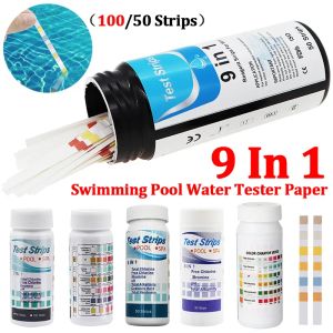 9 in 1 pH -teststrips voor aquarium/aquarium/aquarium/zwembad/spa -waterkwaliteit