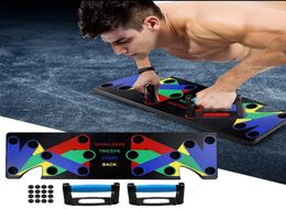 9 en 1 Push Up Back Board de entrenamiento ABS ABS ABDOMINAL Muscle Trainer Sports Home Fitness Equipment For Body Building Entrenamiento Ejercicio C29244447