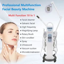 9 en 1 rajeunissement de la peau Hydro visage peau propre ultrasons RF haute fréquence pulvérisation sous vide Instrument de beauté multifonctionnel