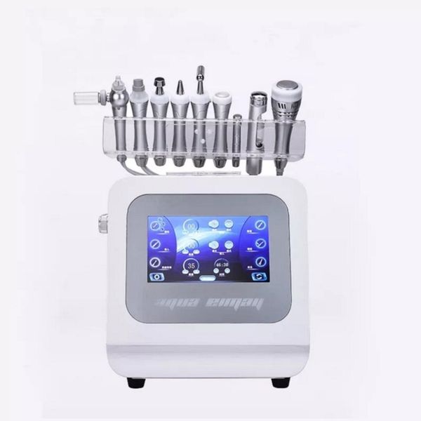 9 dans 1 serrage cutanée H2O2 HYDRA Oxygène Diamond Dermabrasion Peel Facial Machine