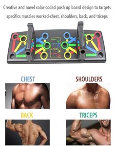 9 In 1 Système Body Body Fitness Puspup Barres Stands Pousto Push Up Body Training Training Abs Work Out Sport Trainer7075723