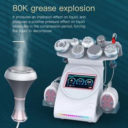 9 dans 1 ultrasonic 80K lymphatique apaisant du corps du col de la perte de radiofréquence Poids EMS Slimage Machine