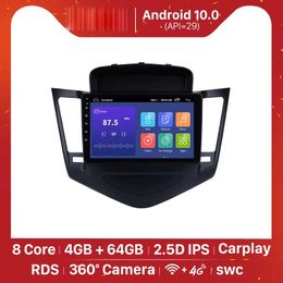 Lecteur multimédia Android 10.0 de Radio dvd de voiture de 9 pouces 2din pour 2013-2015 Chevrolet Cruze GPS Navi unité principale d'écran tactile