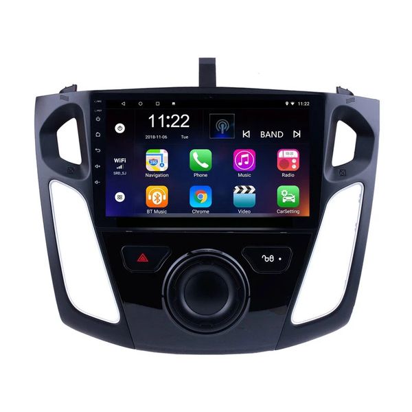 9 pouces Android 10.0 lecteur multimédia dvd de voiture pour Ford Focus 3 2011-2019 HD 1024*600 écran tactile Navigation GPS