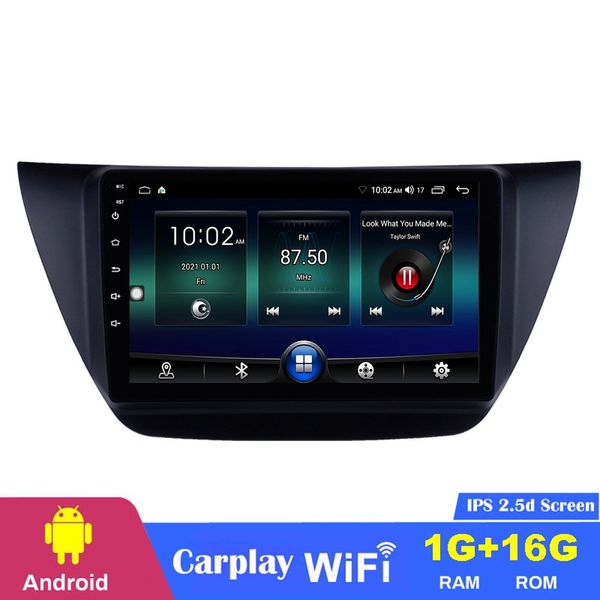 Lecteur dvd GPS de voiture Android 9 pouces stéréo automatique pour MITSUBISHI LANCER IX 2006-2010 avec prise en charge AUX caméra de recul OBD II