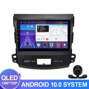 DVD vidéo de voiture Android 9 pouces, navigation gps, système radio multimédia pour Mitsubishi OUTLANDER 2006 – 2012