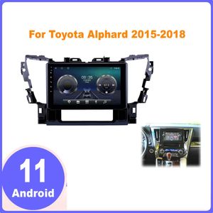 Lecteur vidéo DVD de voiture Android 9 pouces pour Toyota ALPHARD 2015-2018 Audio Radio multimédia système de navigation Gps