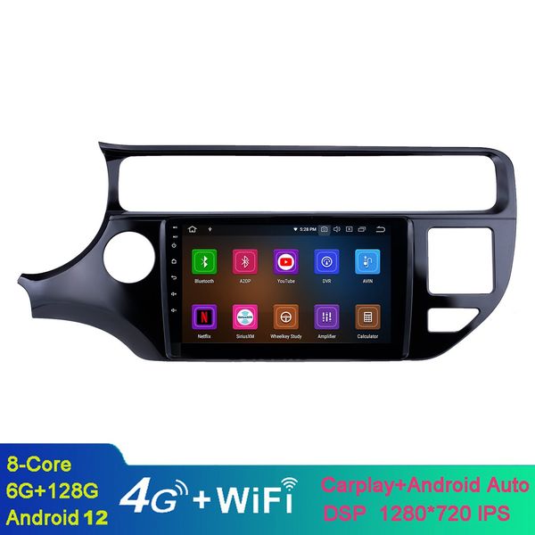 9 pouces Android autoradio Gps pour 2012-2015 Kia Rio LHD avec Bluetooth MUSIC USB prise en charge SWC DVR caméra de recul OBD II