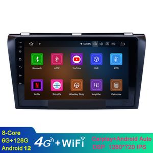 9 inch Android Car Video Touchscreen Multimedia Player voor Mazda 3 2004-2009 met Bluetooth WiFi GPS-navigatieondersteuning SWC