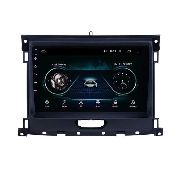 9 pouces Android 2 Din voiture dvd radio lecteur vidéo multimédia pour Ford Ranger-2018 prise en charge Carplay TPMS caméra de recul