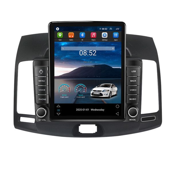 Radio vidéo de voiture Android GPS 9 pouces pour Hyundai Elantra 2011-2016 avec prise en charge USB AUX WIFI caméra de recul OBD II lien vison