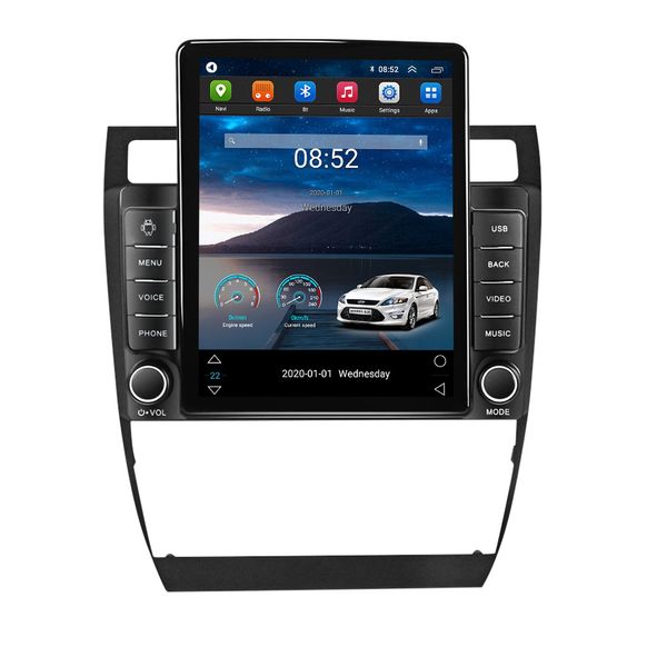 Video Multimedia para coche, navegación GPS Android de 9 pulgadas para Audi A6 2004, compatible con Mirror Link, 3G, Bluetooth, USB, Internet de alta velocidad 3GWiFi