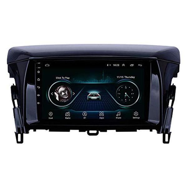 Lecteur vidéo de voiture radio Android 9 pouces pour 2018-Mitsubishi Eclipse Bluetooth WIFI HD à écran tactile Prise en charge de la navigation GPS Carplay DVR TV numérique