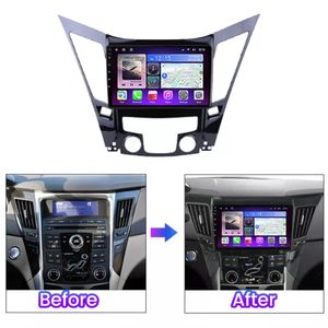 Lecteur vidéo de voiture Android 9 pouces pour HYUNDAI SONATA Auto Radio GPS Navigation prise en charge Wifi caméra TV