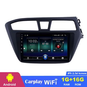 9 pouces lecteur Android voiture dvd GPS Navi stéréo pour 2014-2017 Hyundai i20 RHD avec prise en charge AUX vison lien caméra de recul OBD II